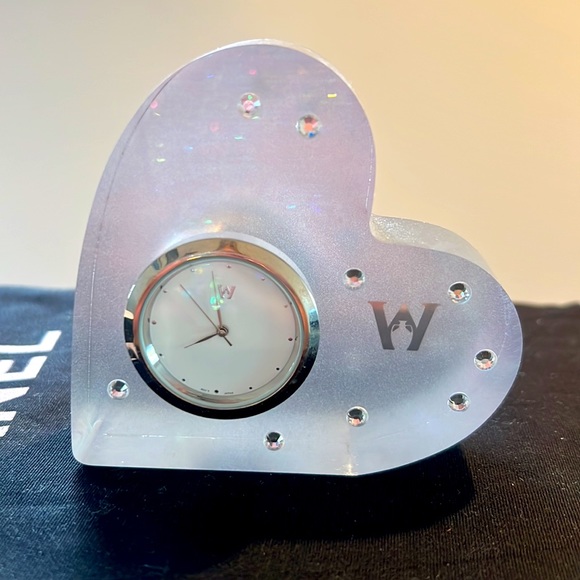 <wedgwood> crystal clock - Picture 1 of 3